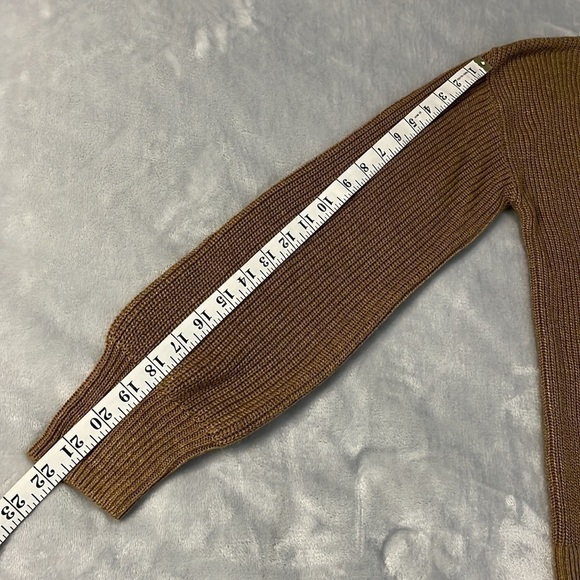 Reitmans V-Neck Knit Sweater Tan - Picture 12 of 13